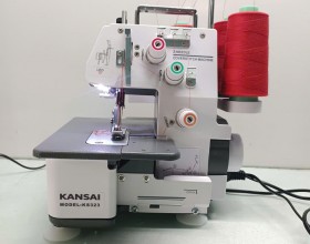 Máy gia đình Kansai  KS323, Máy viền lai gia đình, Máy trần đè 3 chỉ
