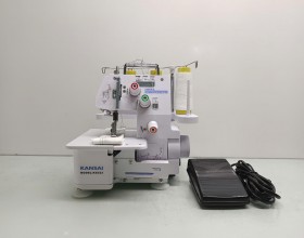 Máy may lai gia đình 2 kim 3 chỉ  KS-323, Máy viền lai áo gia đình mini để bàn 